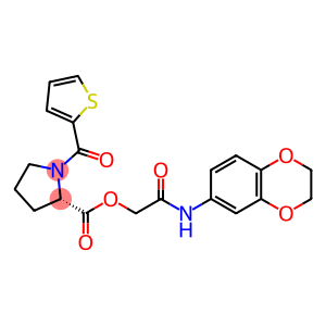 L-Proline, 1-(2-thienylcarbonyl)-, 2-[(2,3-dihydro-1,4-benzodioxin-6-yl)amino]-2-oxoethyl ester