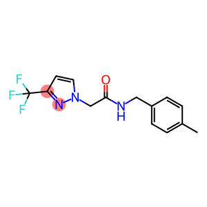 1H-Pyrazole-1-acetamide, N-[(4-methylphenyl)methyl]-3-(trifluoromethyl)-