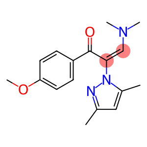 (E)-3-(DIMETHYLAMINO)-2-(3,5-DIMETHYL-1H-PYRAZOL-1-YL)-1-(4-METHOXYPHENYL)-2-PROPEN-1-ONE