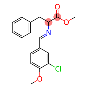 METHYL 2-([(3-CHLORO-4-METHOXYPHENYL)METHYLENE]AMINO)-3-PHENYLPROPANOATE