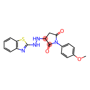 3-[2-(1,3-benzothiazol-2-yl)hydrazino]-1-(4-methoxyphenyl)-2,5-pyrrolidinedione