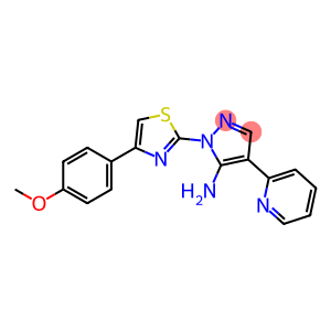1-[4-(4-methoxyphenyl)-1,3-thiazol-2-yl]-4-(pyridin-2-yl)-1H-pyrazol-5-amine