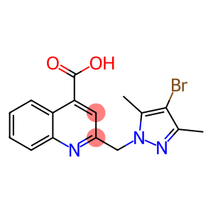 2-[(4-Bromo-3,5-dimethyl-1H-pyrazol-1-yl)methyl]quinoline-4-carboxylic acid