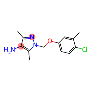 1-(4-CHLORO-3-METHYL-PHENOXYMETHYL)-3,5-DIMETHYL-1H-PYRAZOL-4-YLAMINE