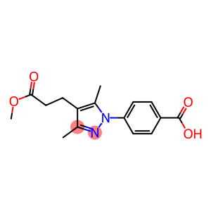 4-[4-(3-METHOXY-3-OXOPROPYL)-3,5-DIMETHYL-1H-PYRAZOL-1-YL]BENZOIC ACID