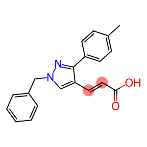 2-Propenoic acid, 3-[3-(4-methylphenyl)-1-(phenylmethyl)-1H-pyrazol-4-yl]-, (2E)-