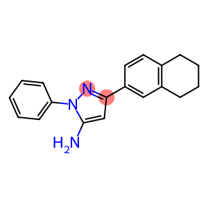 1-PHENYL-3-(5,6,7,8-TETRAHYDRONAPHTHALEN-2-YL)-1H-PYRAZOL-5-AMINE