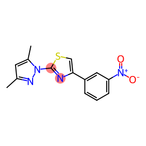 2-(3,5-DIMETHYL-1H-PYRAZOL-1-YL)-4-(3-NITROPHENYL)-1,3-THIAZOLE