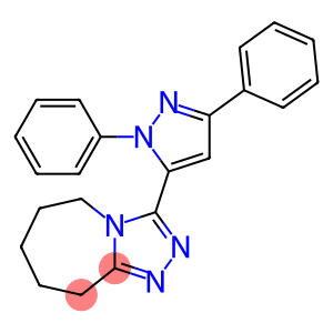 5H-1,2,4-Triazolo[4,3-a]azepine, 3-(1,3-diphenyl-1H-pyrazol-5-yl)-6,7,8,9-tetrahydro-