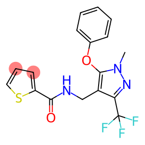 N-([1-METHYL-5-PHENOXY-3-(TRIFLUOROMETHYL)-1H-PYRAZOL-4-YL]METHYL)-2-THIOPHENECARBOXAMIDE