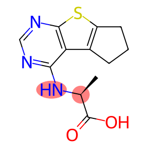 2-(6,7-DIHYDRO-5H-CYCLOPENTA[4,5]THIENO[2,3-D]-PYRIMIDIN-4-YLAMINO)-PROPIONIC ACID