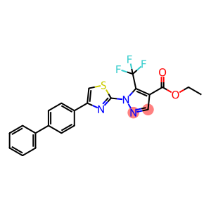 ETHYL 1-(4-[1,1'-BIPHENYL]-4-YL-1,3-THIAZOL-2-YL)-5-(TRIFLUOROMETHYL)-1H-PYRAZOLE-4-CARBOXYLATE