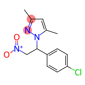 1-{1-(4-chlorophenyl)-2-nitroethyl}-3,5-dimethyl-1H-pyrazole