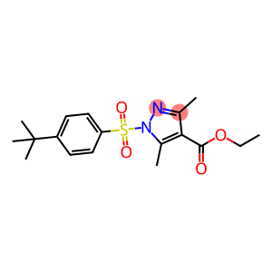 ETHYL 1-([4-(TERT-BUTYL)PHENYL]SULFONYL)-3,5-DIMETHYL-1H-PYRAZOLE-4-CARBOXYLATE