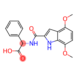 (2S)-2-[(4,7-dimethoxy-1H-indol-2-yl)formamido]-2-phenylacetic acid