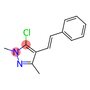 5-chloro-1,3-dimethyl-4-[(E)-2-phenylethenyl]-1H-pyrazole