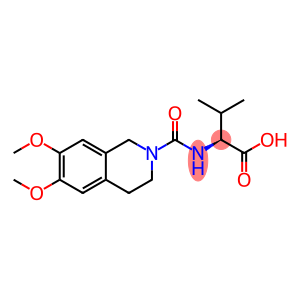 (2S)-2-[(6,7-dimethoxy-3,4-dihydro-1H-isoquinoline-2-carbonyl)amino]-3-methyl-butanoic acid