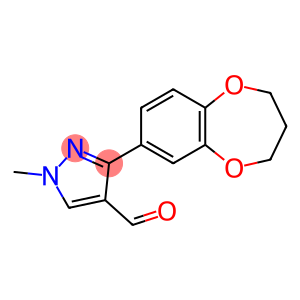 3-(3,4-二氢-2H-1,5-苯并二噁英-7-基)-1-甲基-1H-吡唑-4-甲醛