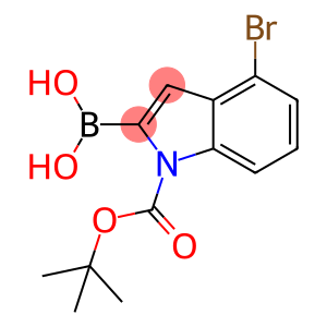 2-硼-4-溴-1H-吲哚-1-羧酸-1-(1,1-二甲基乙基)酯