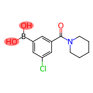 3-Chloro-5-(piperidin-1-carbonyl)phenylboronic acid