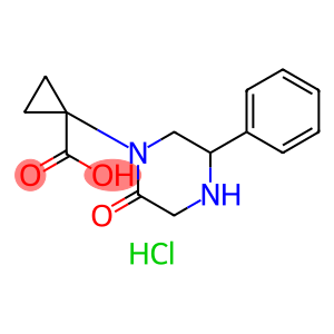 1-(2-oxo-5-phenylpiperazin-1-yl)cyclopropanecarboxylic acid hydrochloride