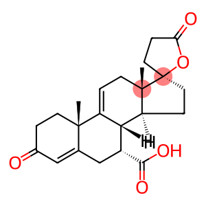 Pregna-4,9(11)-diene-7,21-dicarboxylic acid, 17-hydroxy-3-oxo-, γ-lactone, (7α,17α)-