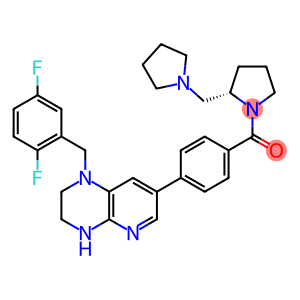 Methanone, [4-[1-[(2,5-difluorophenyl)Methyl]-1,2,3,4-tetrahydropyrido[2,3-b]pyrazin-7-yl]phenyl][(2S)-2-(1-pyrrolidinylMethyl)-1-pyrrolidinyl]-