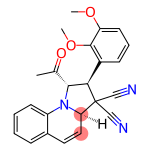 1-acetyl-2-(2,3-dimethoxyphenyl)-1,2-dihydropyrrolo[1,2-a]quinoline-3,3(3aH)-dicarbonitrile