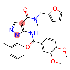 5-[(3,4-dimethoxybenzoyl)amino]-N-(2-furylmethyl)-N-methyl-1-(2-methylphenyl)-1H-pyrazole-4-carboxamide