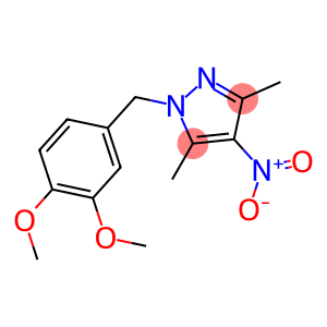 1-(3,4-DIMETHOXY-BENZYL)-3,5-DIMETHYL-4-NITRO-1H-PYRAZOLE