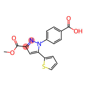 4-[3-(甲氧基羰基)-5-(噻吩-2-基)-1H-吡唑-1-基]苯甲酸