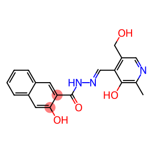 3-Hydroxy-N'-[[3-hydroxy-5-(hydroxymethyl)-2-methyl-4-pyridinyl]methylene]-2-naphthalenecarbohydrazide