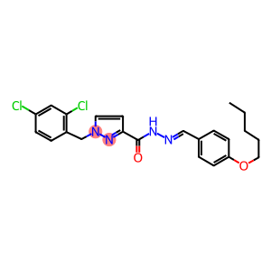 1-(2,4-dichlorobenzyl)-N'-[4-(pentyloxy)benzylidene]-1H-pyrazole-3-carbohydrazide