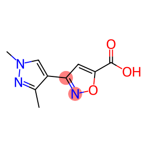 3-(1,3-dimethyl-1H-pyrazol-4-yl)isoxazole-5-carboxylic acid(SALTDATA: FREE)