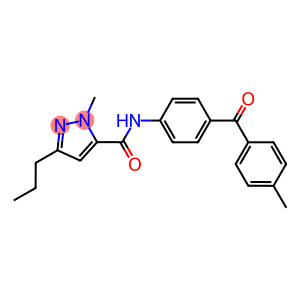 1-methyl-N-[4-(4-methylbenzoyl)phenyl]-3-propyl-1H-pyrazole-5-carboxamide