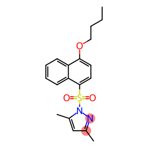 butyl 4-[(3,5-dimethyl-1H-pyrazol-1-yl)sulfonyl]-1-naphthyl ether