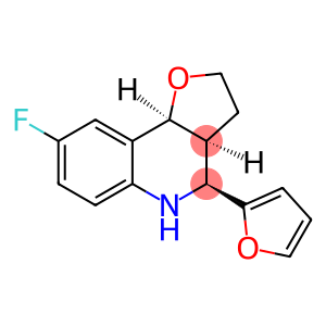 Furo[3,2-c]quinoline, 8-fluoro-4-(2-furanyl)-2,3,3a,4,5,9b-hexahydro-, (3aS,4S,9bS)-