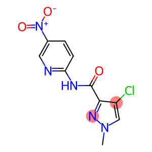 4-chloro-N-{5-nitro-2-pyridinyl}-1-methyl-1H-pyrazole-3-carboxamide