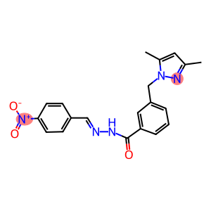 3-[(3,5-dimethyl-1H-pyrazol-1-yl)methyl]-N'-{4-nitrobenzylidene}benzohydrazide