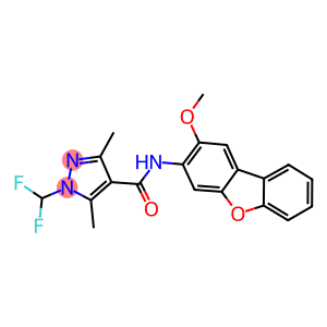 1-(difluoromethyl)-N-(2-methoxydibenzo[b,d]furan-3-yl)-3,5-dimethyl-1H-pyrazole-4-carboxamide