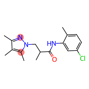 N-(5-chloro-2-methylphenyl)-2-methyl-3-(3,4,5-trimethyl-1H-pyrazol-1-yl)propanamide