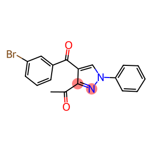 1-[4-(3-bromobenzoyl)-1-phenyl-1H-pyrazol-3-yl]ethanone