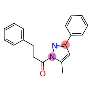 5-methyl-3-phenyl-1-(3-phenylpropanoyl)-1H-pyrazole