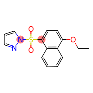 ethyl 4-(1H-pyrazol-1-ylsulfonyl)-1-naphthyl ether