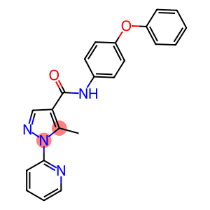 5-methyl-N-(4-phenoxyphenyl)-1-(2-pyridinyl)-1H-pyrazole-4-carboxamide
