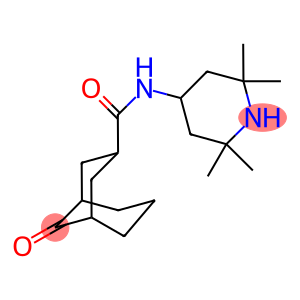 9-oxo-N-(2,2,6,6-tetramethyl-4-piperidinyl)bicyclo[3.3.1]nonane-3-carboxamide