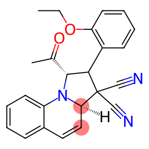 Pyrrolo[1,2-a]quinoline-3,3(3aH)-dicarbonitrile, 1-acetyl-2-(2-ethoxyphenyl)-1,2-dihydro-, (1S,3aR)-