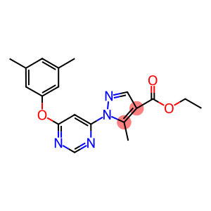 ethyl 1-[6-(3,5-dimethylphenoxy)-4-pyrimidinyl]-5-methyl-1H-pyrazole-4-carboxylate