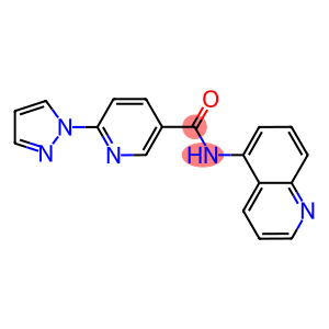 6-(1H-pyrazol-1-yl)-N-(5-quinolinyl)nicotinamide