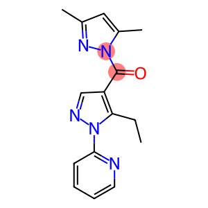 2-{4-[(3,5-dimethyl-1H-pyrazol-1-yl)carbonyl]-5-ethyl-1H-pyrazol-1-yl}pyridine